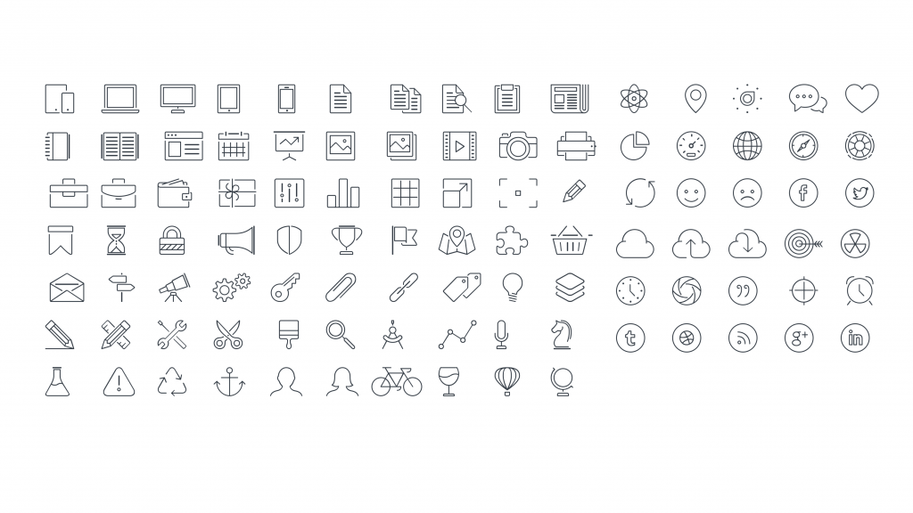 vector icons for keynote templates free download