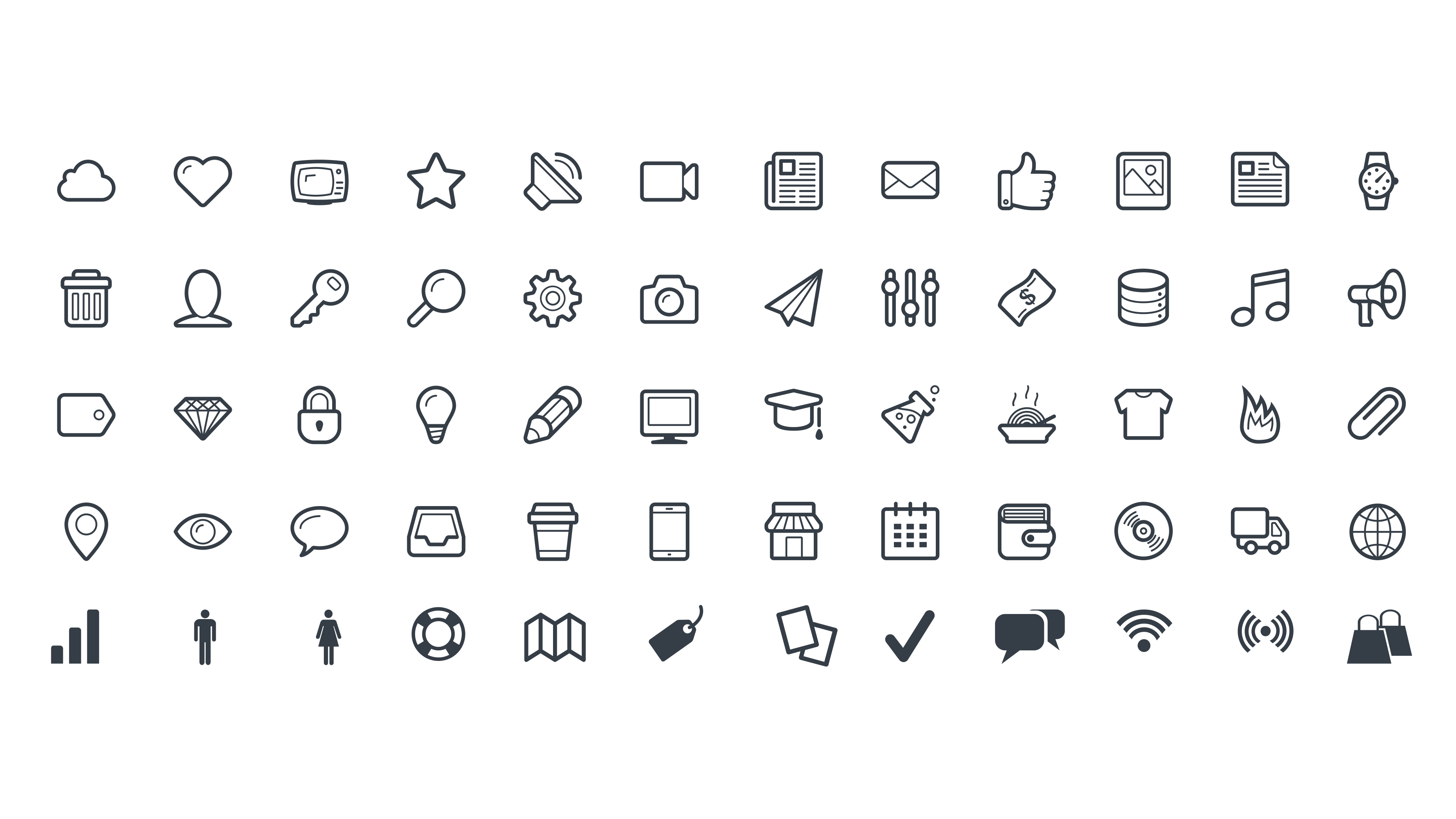 Vector icons For keynote templates – Free Keynote Templates