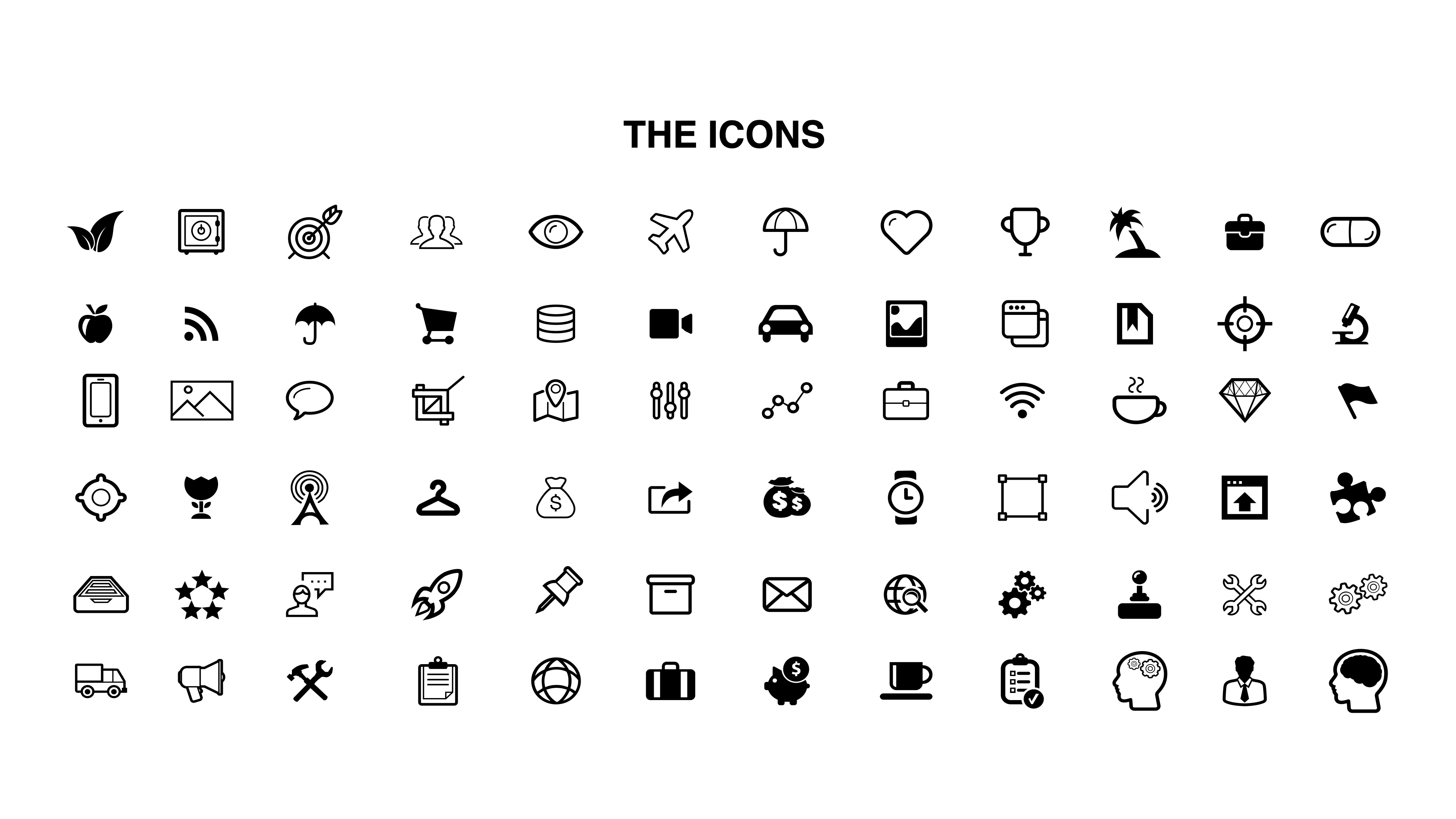 Download Vector icons For keynote templates - Free Keynote Templates