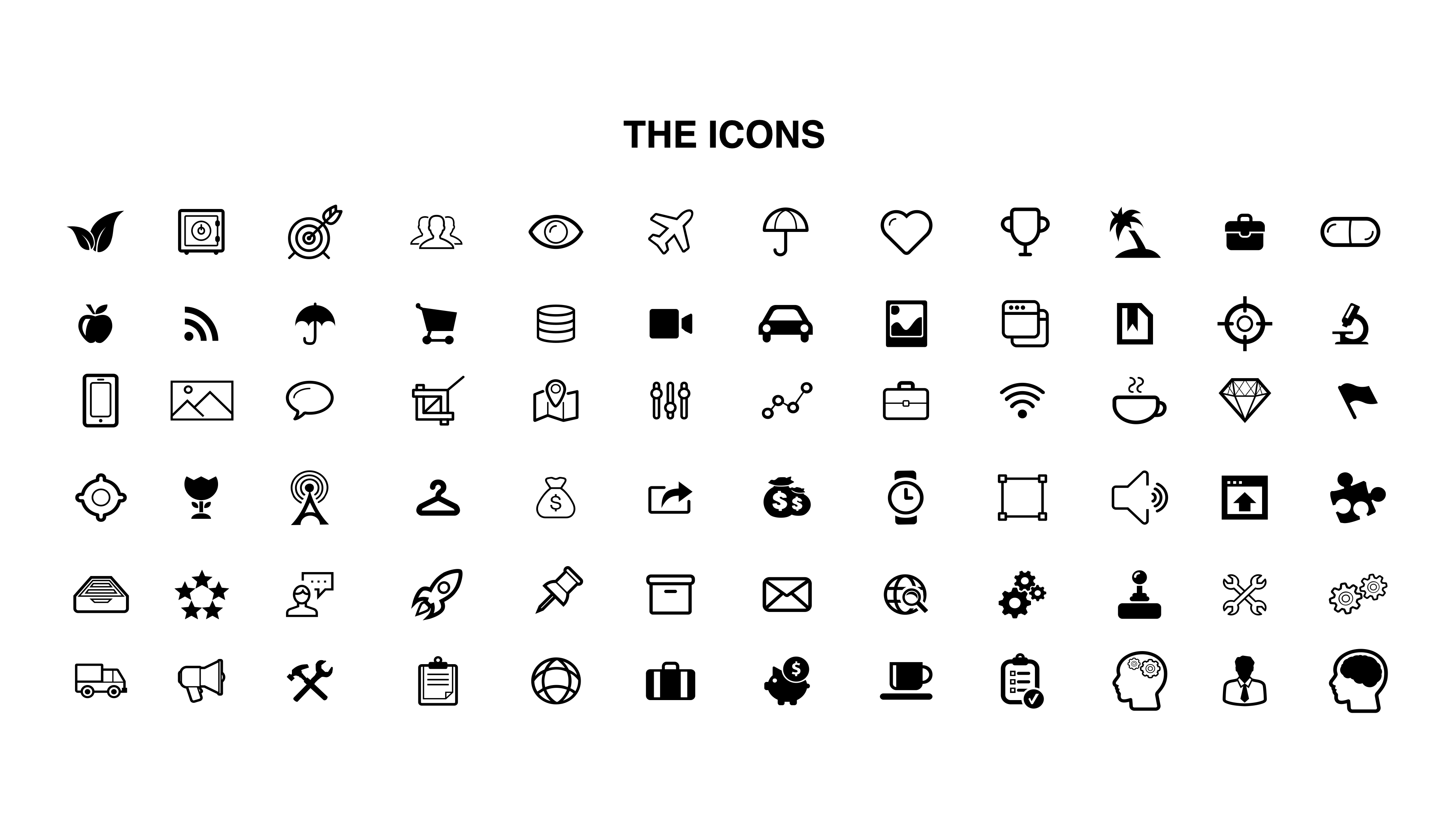 Vector icons For keynote templates – Free Keynote Templates