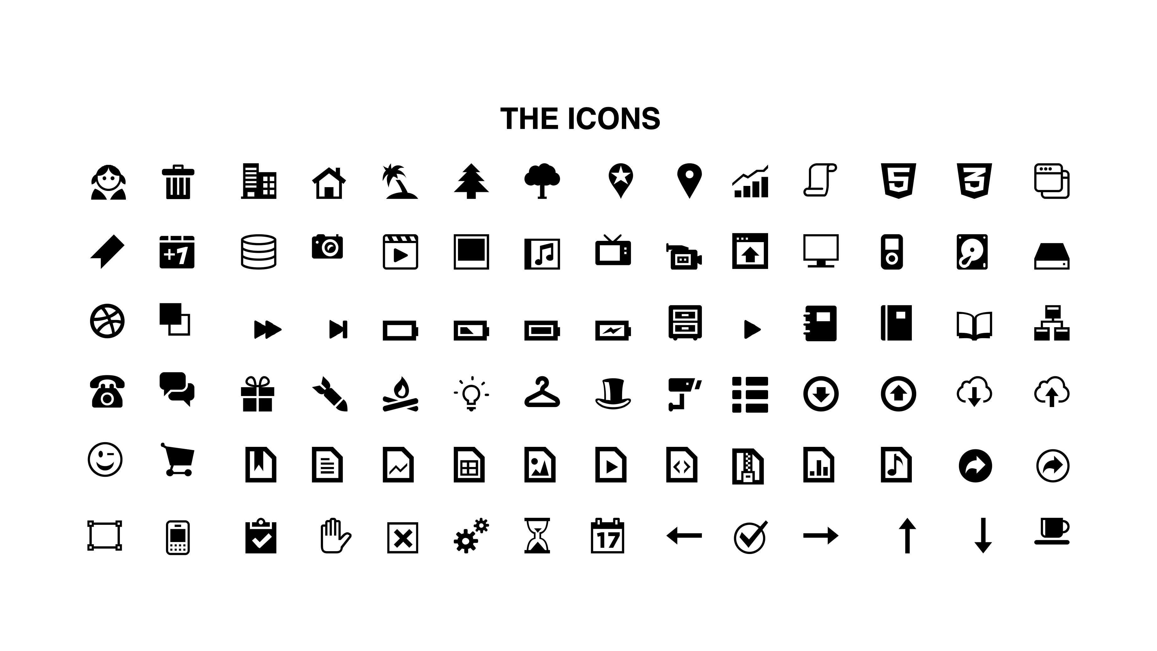 Download Vector icons For keynote templates - Free Keynote Templates